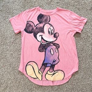 Disney Pink Tee with Mickey Mouse Graphic